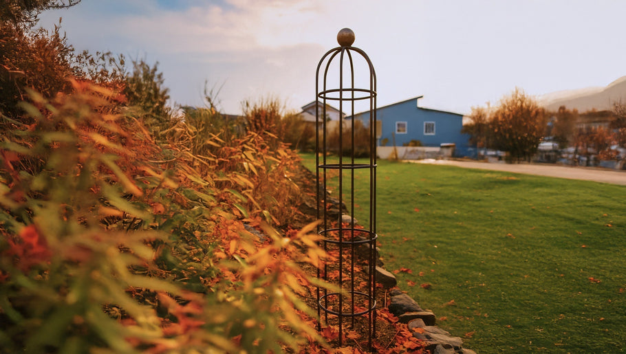 Bunter Herbstgarten: mit Rankhilfen herbstliche Akzente setzen