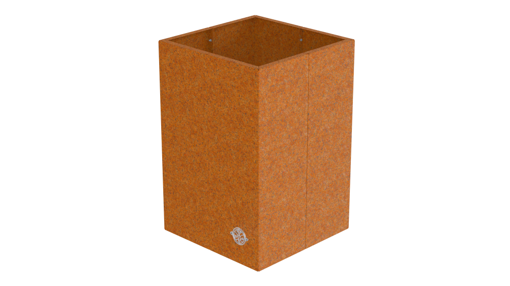 Hochbeet Monterosso 45x45x68cm als 3D-Modell | Cortenstahl